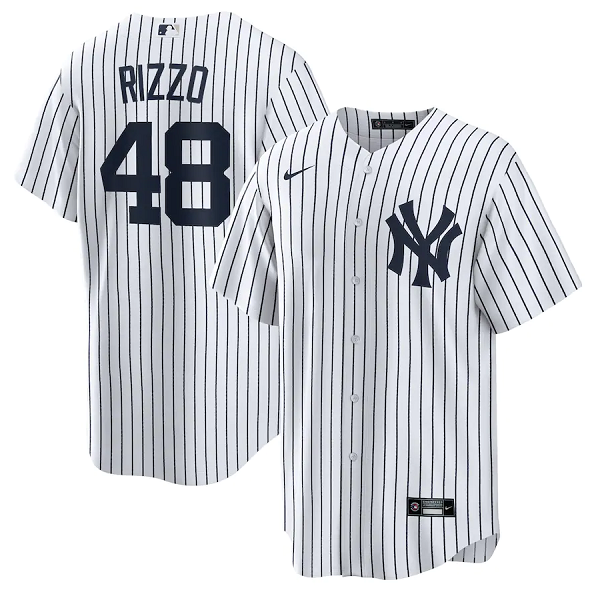 Youth New York Yankees #48 Anthony Rizzo White Cool Base Stitched Baseball Jersey